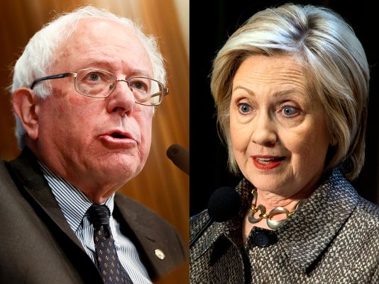 bernie Sanders et Hillary Clinton