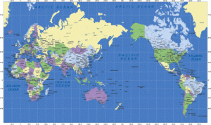 Mercator-Projection-Japan-Centered