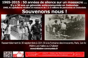 Rassemblement 50 ans gnocide indonsie