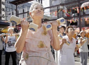 JAPAN-LIFESTYLE-AGED-WORKOUT