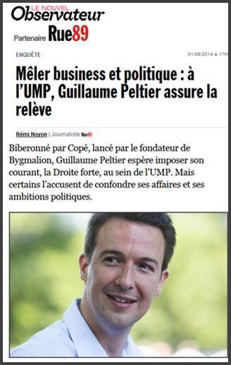 Mler business et politique :  l’UMP, Guillaume Peltier assure la relve