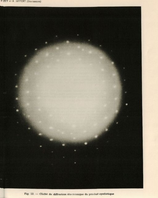 Diffraction lectronique phyllite