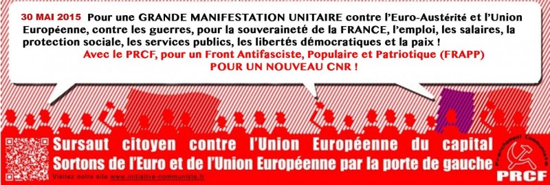 affiche prcf 30 mai sortie de l'euro sortie de l'UE