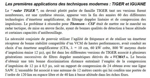 Un court texte mentionnant les portes auxquelles sont peu  peu arrivs les radars Thomson pour la France.  Jacques Darricau et Yves Blanchard