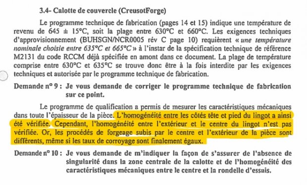 Copie d'cran du courrier DRIR/ASN/AREVA NP du 21 aot 2006