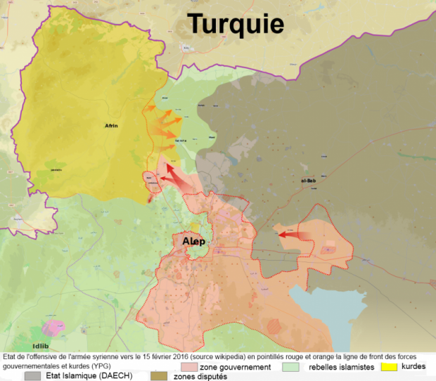 turquie bataille d'alep fvrier 2016